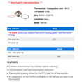 thumbnail image 2 of Thermostat - Compatible with 1991 - 1995 BMW 318i 1992 1993 1994, 2 of 2