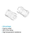 thumbnail image 4 of Uxcell 3mm Clear Light Emitting Diode Holder Clip, LED Lamp Socket Bulb Cap Protective Cover Transparent 100 Pack, 4 of 5