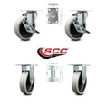 thumbnail image 2 of 7734-88 Rubbermaid Mobile Work Center Replacement Caster Set of 4 Service Caster, 2 of 2