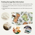 thumbnail image 6 of Cartoon Dinosaurs Leaves Storage Bins Baskets With Handles Storage Box Clothes Organizer Organization Toys, 6 of 7