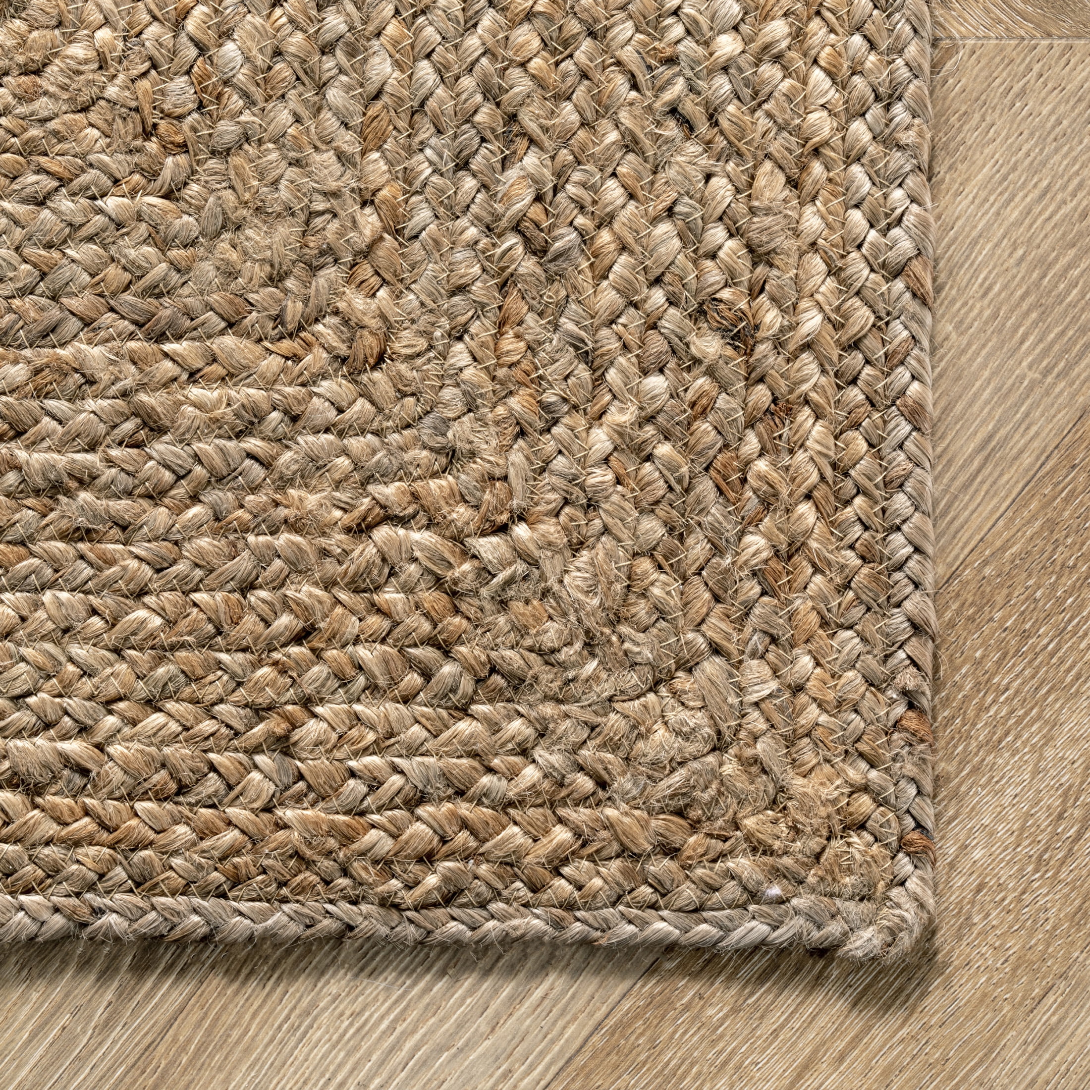 Rugs USA Juniper Tiled Jute Area Rug, 3' x 5', Christie Natural