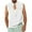 White, variant on Nnhblu Tank Tops V-Neck Sleeveless Pullover Double Pocket T Shirts for Men Beige XXL