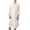 White, variant on SROBPTY Mens Robes Solid 3/4 Sleeve V Neck with Pockets Sleepwear