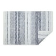thumbnail image 2 of Variegated Stonewash Blue Stripe Handwoven Recycled Yarn Rug 2x3 Ft, 2 of 3