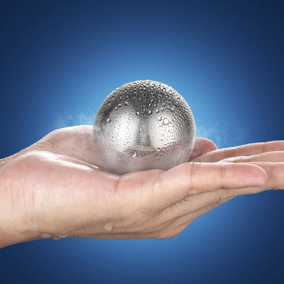 HOOWIFFY Set of 8 Reusable Stainless Steel with Smooth Edges for Bar and Beverage Cooling