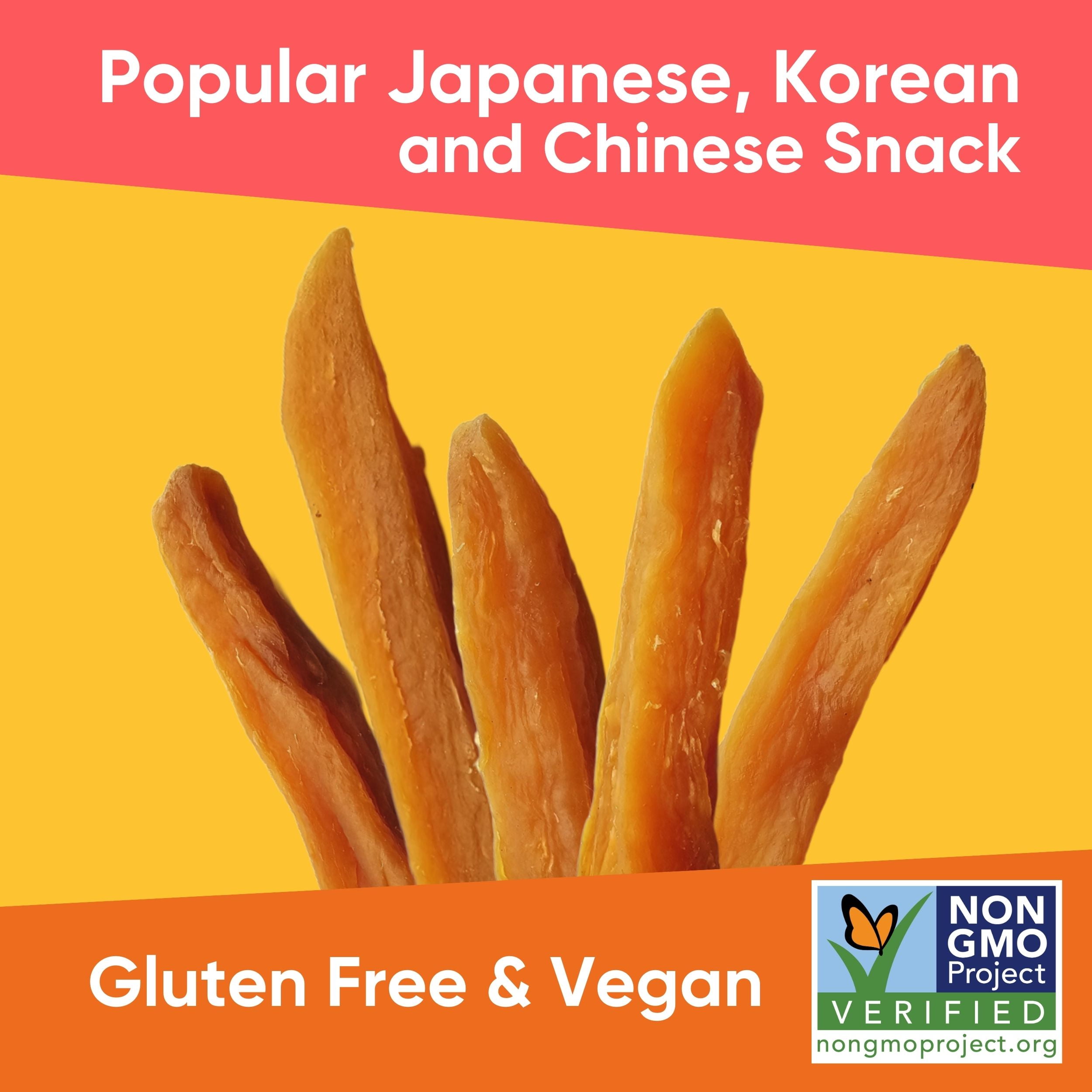 Yammy 1 Ingredient Superfood Snack Variety Pack, Dried Sweet Potato Sticks, Mango Chips, Dragon Fruit Chips, Like Freeze Dried Fruit (Pack of 9)