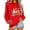 Red, variant on Oksale Christmas Chickens Sweatshirt for Women Xmas Holiday Sweatshirts Loose Long Sleeve Pullover for Family Green M
