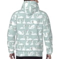 thumbnail image 3 of Bingfone White Swan Men's Drawstring Hoodie Long Sleeve Pocket Sweatshirts-XX-Large, 3 of 6