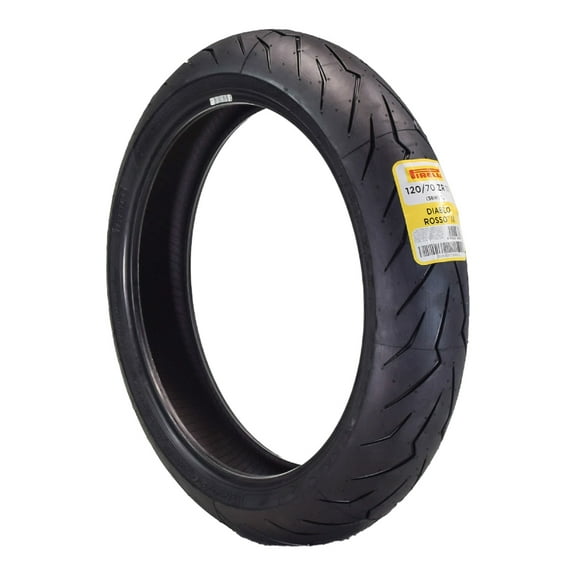 Pirelli Diablo Rosso III 120/70ZR17 58W Rear Motorcycle Tire - High Performance, Durable, & Reliable Tire for Sport/Street Bikes with Keychain