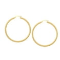 thumbnail image 1 of 14k Yellow Gold Twisted Hoop Earrings, Diameter 25 mm, 1 of 1