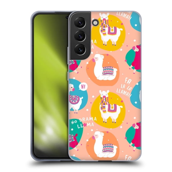 Head Case Designs Officially Licensed Haroulita Animal Patterns Falala Llama Soft Gel Case Compatible with Samsung Galaxy S22+ 5G