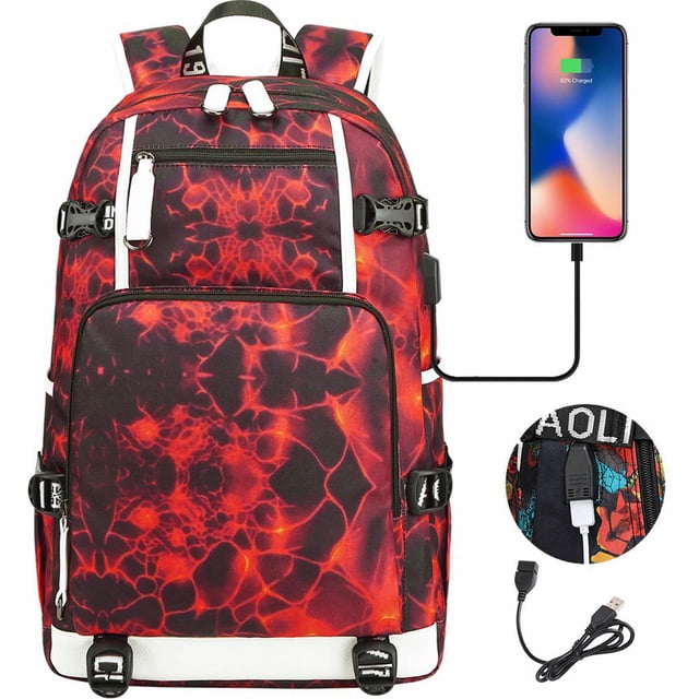 Student School Bag, With USB Charging Port, Laptop Backpack, Ultra-light Travel Bag, Unisex-SinKeeU