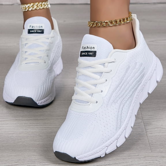 Womens Breathable Knit Athletic Shoes-Lightweight Workout Sneakers for Walking Shoes&Casual Wear
