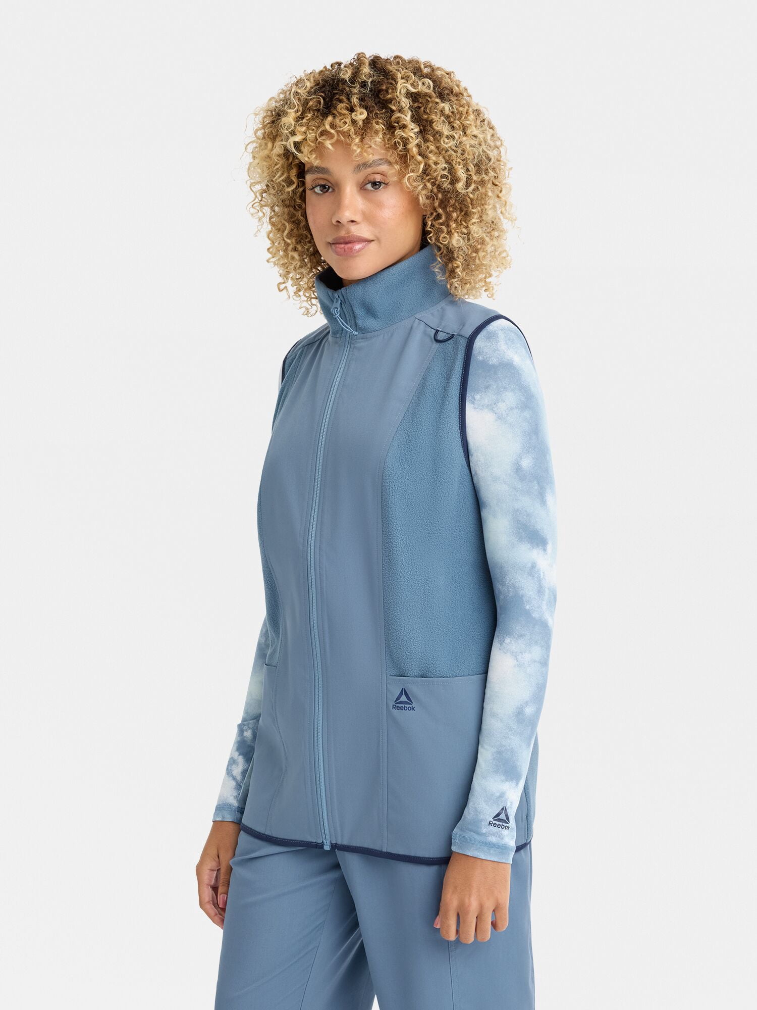 Reebok Women’s Tech Comfort Scrub Vest with 6 Pockets, Sizes S–3XL