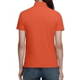 thumbnail image 4 of Women's Polo Shirts Short Sleeve Shirts Striped Blouses Quick Dry Collared Shirts Business Casual Work Tops Athletic Tennis Golf Clothes, 4 of 6