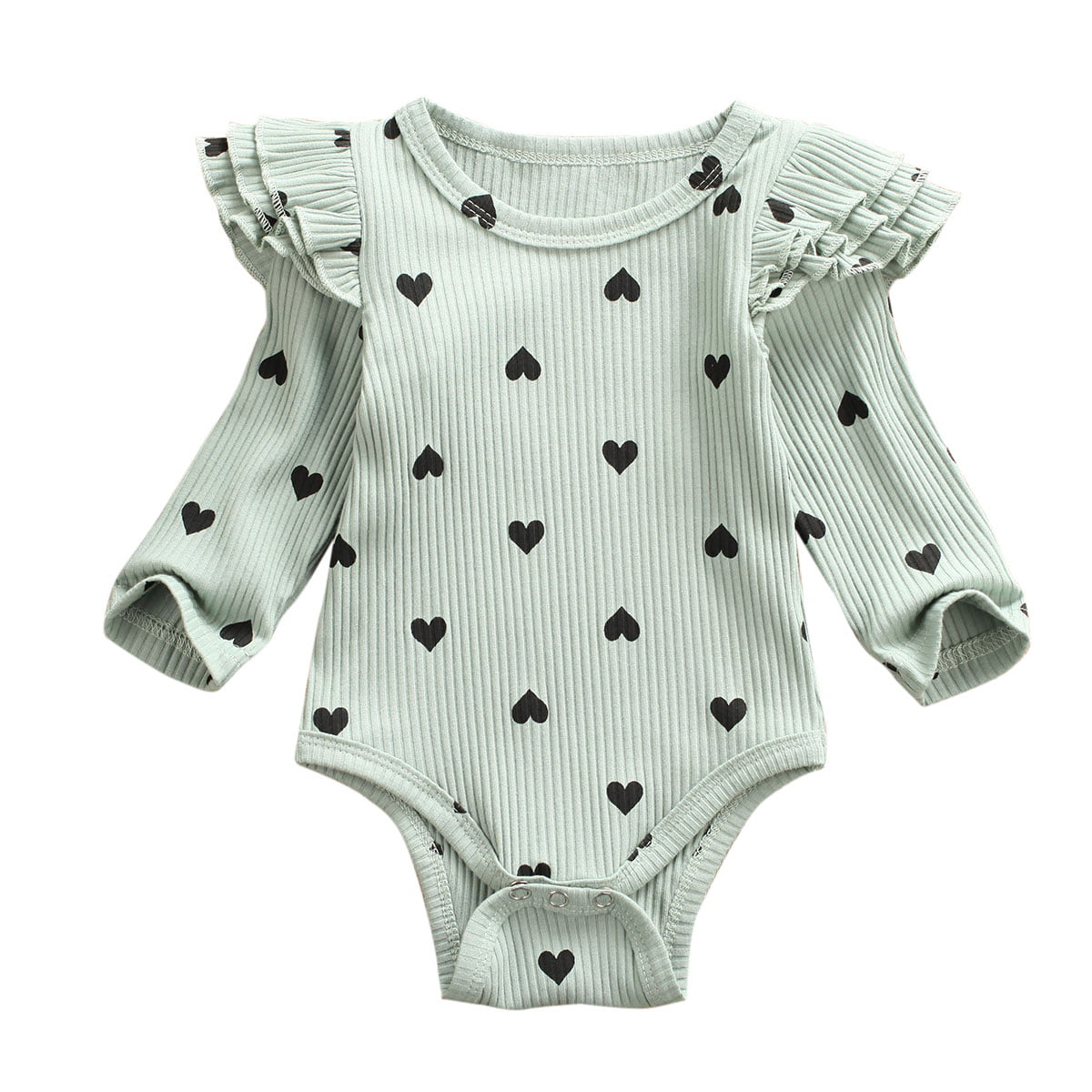 Baby Romper Jumpsuit Painting Heart LGBT Infant Long Sleeve Bodysuit One Piece Outfits