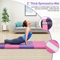 thumbnail image 3 of Gymnastics Mat, 3'x6'/4'x8' Thick Folding Kids' Gymnastic Tumbling Mat with Carrying Handles for Home Gym Exercise & Play, 3 of 14