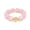 Pink, variant on Colorful Chunky Bracelet for Women - Multicolor Resin Stretch Jewelry with Gold Bead, Modern Gift