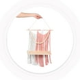 thumbnail image 5 of WHAMVOX Handmade Woven Tassel Tapestry Macrame Wall Shelf Boho Floating Plant Holder Decorative Rope Shelf for Bedroom Balcony Home Decor, 5 of 8