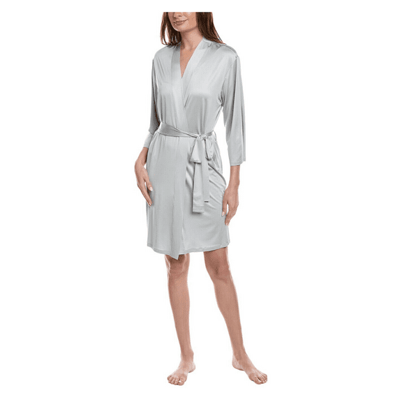 HANRO Mae Kimono , Silver Grey , Size Large