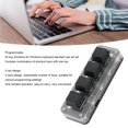 thumbnail image 4 of One Handed Keyboard, Type C Wired Plug And Play One Handed Mechanical Keyboard Portable Repeatable Setting 4 Keys Design Acrylic  For Game For Laboratory, 4 of 7