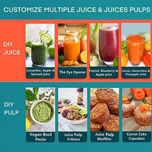 Juicer Machines,  3" Wide Mouth Juicer Extractor Max Power 800W, for Vegetable and Fruit with 3-Speed Setting, 400W Motor, Easy to Clean