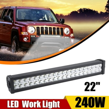 Black 22 Inch Universal 240W Ultra Bright Auto Front LED Bar Light Work Lamp For Offroad SUV 4wd Pickup Truck Boat Bus