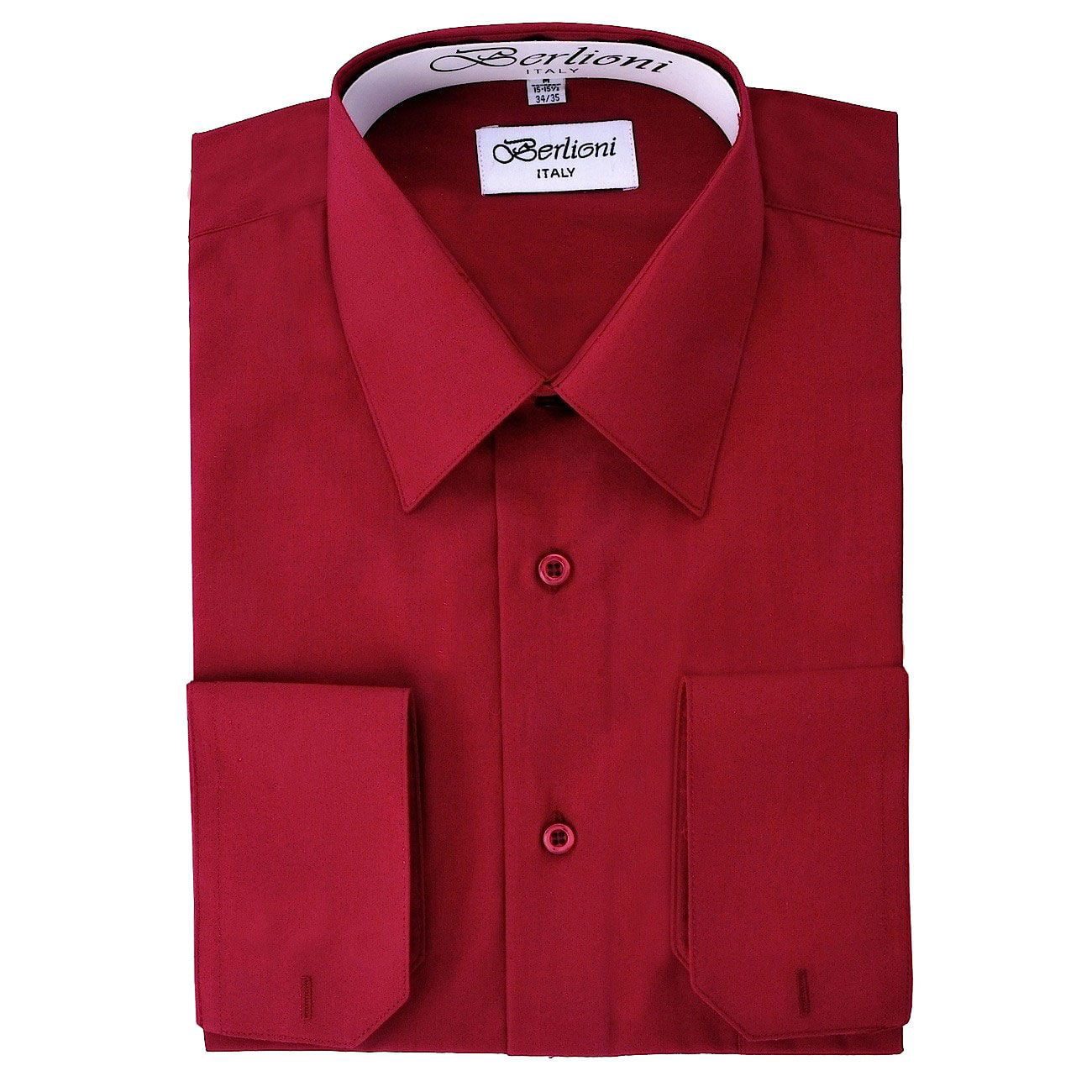 Men's Solid Color Dress Shirt - Walmart.com