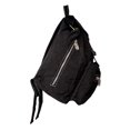 thumbnail image 2 of Lightweight Drawstring Flap Over Campus Backpack Black, 2 of 4