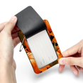 thumbnail image 7 of Maple Leaf Pumpkin Square PU Leather 2 Pack Travel Tag - Bag Tag - Suitcase Tag with Privacy Cover and Stainless Steel Ring - Suitable for Travel, Backpack, and Handbag, 7 of 7