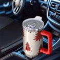 thumbnail image 6 of Red Christmas Tree Pattern Tumbler with Handle and Lid,40oz Double Wall Vacuum Insulated Tumbler,Cups Gift for Women and Men, 6 of 7