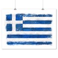 thumbnail image 2 of Greece, Watercolor Flag (9x12 Wall Art Print, Home Decor), 2 of 3