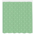 thumbnail image 2 of Ambesonne Fleur De Lis Shower Curtain, Damask Pattern Vintage, 69"Wx70"L, Pistachio Green, 2 of 4