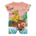 thumbnail image 2 of The Lion King Baby Boy Girl Short Sleeve Romper Clothing Set Print Cartoon Baby Summer One Piece Jumpsuit, 2 of 8