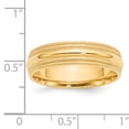 thumbnail image 3 of Primal Gold 14 Karat Yellow Gold 6mm Double Milgrain Comfort Fit Band Size 9, 3 of 5