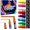 10mm Neon Colors, variant on 8 Metallic Liquid Chalk Markers with 10mm 3-in-1 Tips, Non-Toxic Washable Erasable Chalk Pens for Car Window Glass Blackboard Calendar