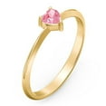 thumbnail image 3 of Heart Birthstone Ring - Pink Tourmaline (October), 3 of 6