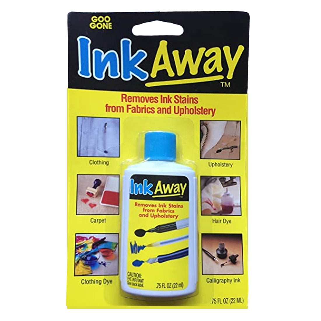 Ink Away Ink Stain Remover for Clothes Fabric Upholstery, 0.75 fl oz