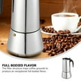 thumbnail image 2 of Shisuyan 1pc Stainless Steel Moka Pot Espresso Coffee Maker Home 300ML Coffee Pot, 2 of 8