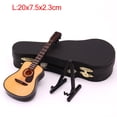 thumbnail image 1 of Mini Full Angle Folk Guitar Guitar Miniature Model Wooden Mini Musical Instrument Model Collection L: 20CM Acoustic guitar full angle, 1 of 8