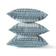 thumbnail image 4 of Holy Tie Die Flower Suede Zippered Pillow with Insert in Bright Blue 20 x 20, 4 of 6