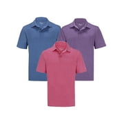 Forgan of St Andrews Premium Heather Golf Polo Shirts 3 Pack - Mens S