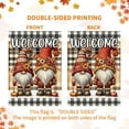 thumbnail image 3 of Fall Gnome Garden Flag 12×18 Inch Double Sided Burlap Gnome Welcome Autumn Pumpkin Flags Fall Leaves Harvest Country Seasonal Outdoor Vintage Decor Happy Thanksgiving Halloween Flag, 3 of 6