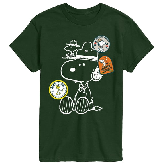 Peanuts - Camper Patches - Men's Short Sleeve Graphic T-Shirt