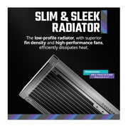Cooler Master MasterLiquid 360L Core 120mm ARGB Close-Loop AIO Liquid CPU Cooler with Gen S Dual Pump and Cryofuze Thermal Paste (Black)