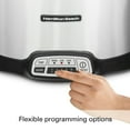 thumbnail image 4 of Programmable Slow Cooker with Party Dipper  7 Quart Capacity  Stainless Steel, 4 of 8