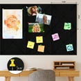 thumbnail image 6 of AGCAN Felt Bulletin Board, Large Cork Board for Wall 36" x 24", Felt Wall Tiles with 30 Push Pins, Thick Cork Board for Office Kitchen Classroom, 6 Pack, Black, 6 of 9