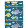 thumbnail image 2 of FMSHPON Fish Clipboard Hardboard Wood Nursing Clip Board and Pull for Standard A4 Letter 13x9 inches, 2 of 8