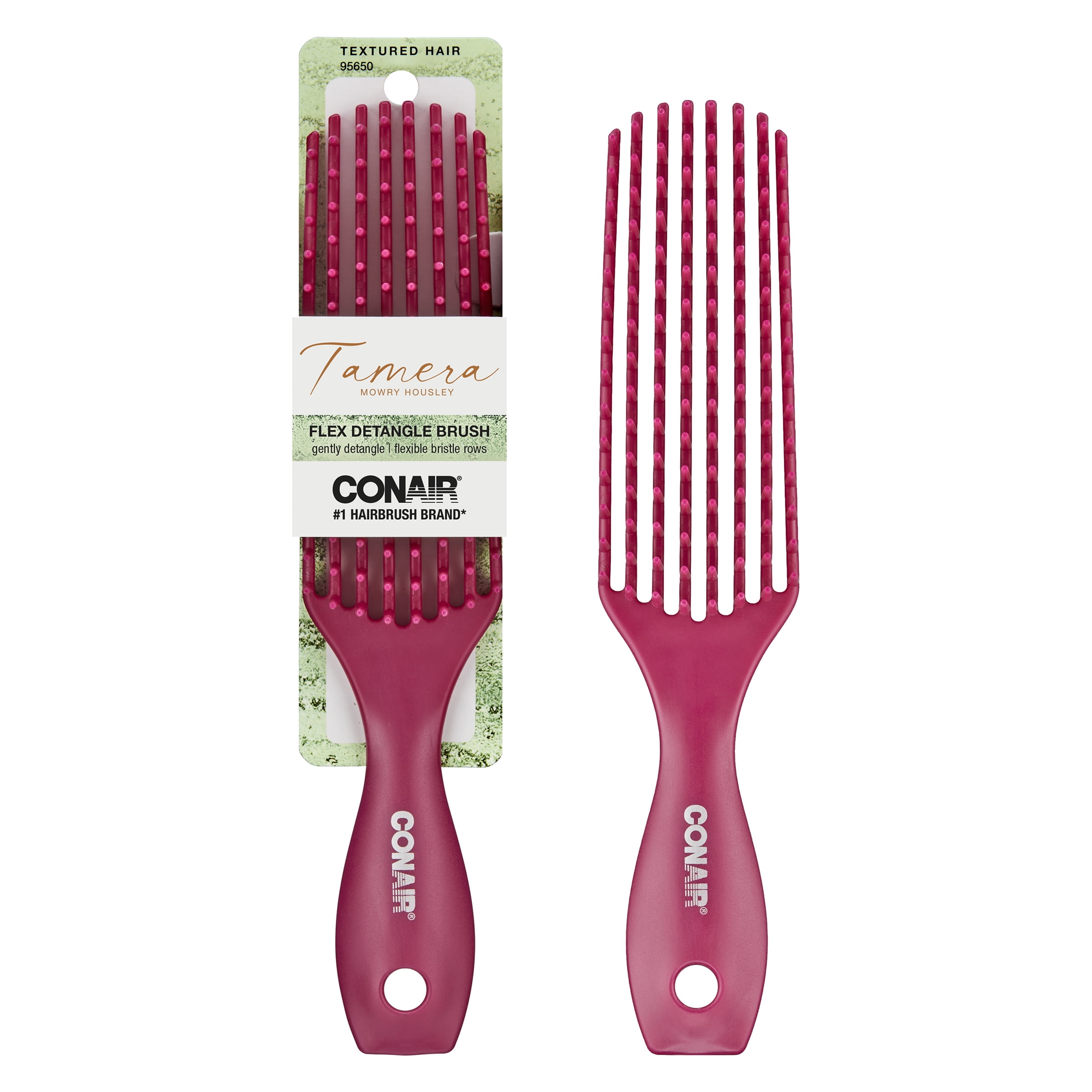 Conair x Tamera Mowry Housley Detangle Curly Hair Brush, Pink