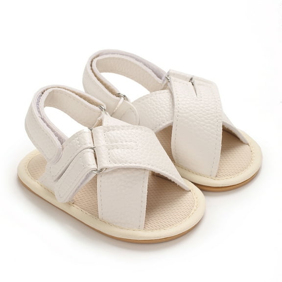 Loliuicca Baby Boys Girls Summer Sandals Breathable Crib Shoes Non-Slip Sole
